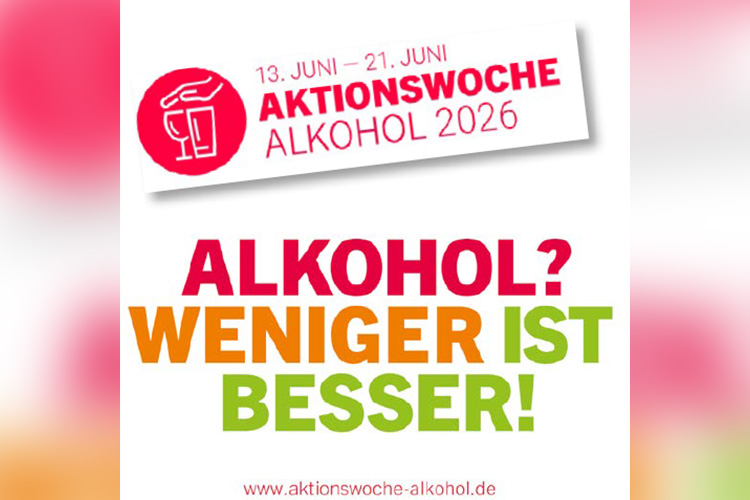 Alkohol? Weniger ist besser! - Veranstaltungen im Rahmen der Aktionswoche Alkohol 2026 vom 13. Juni bis 21. Juni