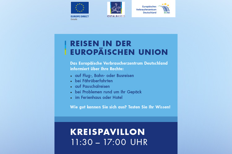 Rechte auf Reisen: Kostenlose Beratung im Kreispavillon der Landesgartenschau Ellwangen
