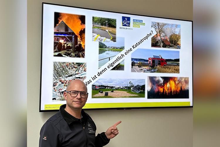 Frank Abele ist Sachgebietsleiter im Bereich Brand- und Katastrophenschutz des Landratsamts Ostalbkreis. Im Rahmen des gemeinsam von Landkreis, Stadt Aalen und Hochschule angebotenen Studium Regionale informierte er am 21.01.2026 über Brand- und Katastrophenschutz im Ostalbkreis.