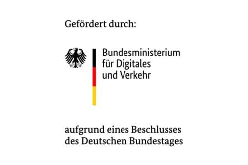 Gefördert durch Bundesministerium für Digitales und Verkehr aufgrund eines Beschlusses des Deutschen Bundestages.
