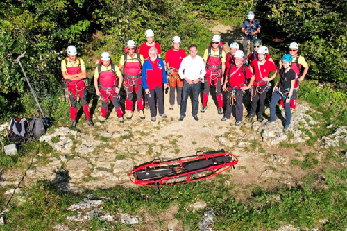 Eine Bergrettungsdelegation der Salvamont Satu Mare zu Besuch bei der DRK BERGWACHT Schwäbisch Gmünd