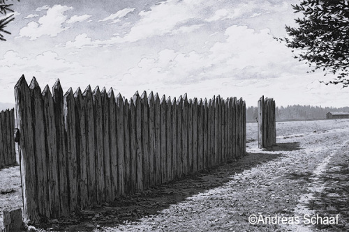 dischMehr als ein Gartenzaun - Aktuelle Erkenntnisse zum Bau der römischen Limespalisaden 