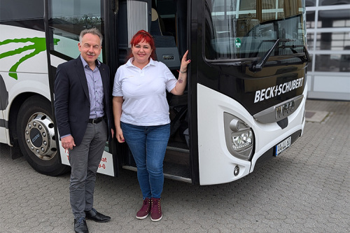Geschäftsführer Joachim Schubert (links) und Irina Panich