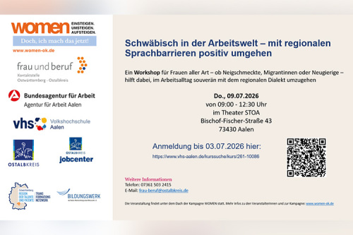 dischEinladung zum Workshop “Schwäbisch in der Arbeitswelt – mit regionalen Sprachbarrieren positiv umgehen”