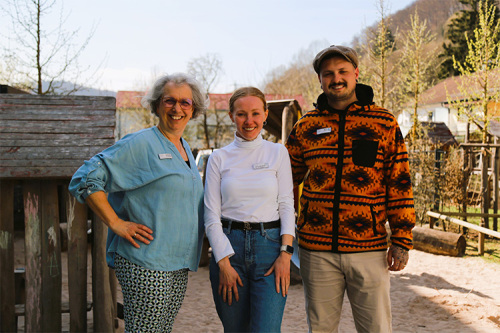 V. l.: Angelika Steinert, Yuliia Zhydkykh und Simon Schmid