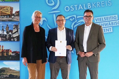 Landrat begrüßt neuen Dezernenten für Ordnung, Verkehr und Veterinärwesen Thomas Beck
