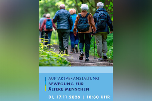 Im Alter selbstständig und gesund bleiben: Projekt 'Bewegung für ältere Menschen im Ostalbkreis“ startet am 17. November 2026 im Aalener Landratsamt 