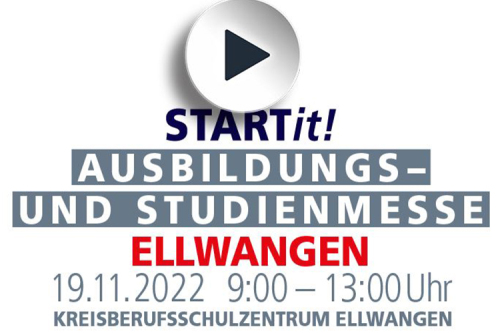 10. Ausbildungs- und Studienmesse am 19. November 2022 in Ellwangen