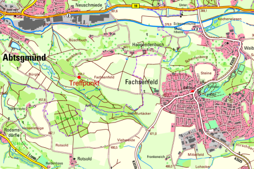 Zwischen Aalen-Fachsenfeld und Abtsgmünd liegt der Treffpunkt, von dem aus am 25.10.2024 um 14:00 Uhr der Rundparcours startet.